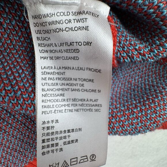 BDG Urban Outfitters Sky High Ribbed Crop Top Large Ski Retro Rainbow Mock Neck - Picture 9 of 13